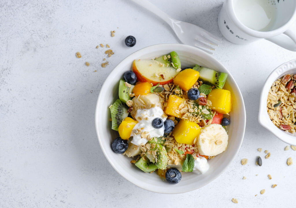 muesli-with-fruits-served-bowl